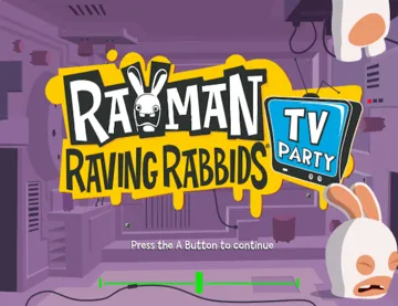 Rayman Raving Rabbids TV Party screen shot title